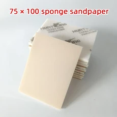 75 100mm 자체 접착 사각형 스폰지 사포 400-3000 건식 연삭 용 그릿 자동차 플로킹 6 가능, 03 600 grit 30 pcs