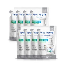 아이깨끗해 향균 키친폼 손세정제 리필 바질향, 200ml, 8개