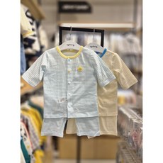 아가방[동아쇼핑점] #빠른선택 #무형광 여름 유아 남자아기 @ 7부내의 일상복 실내복 @백일 ~5세까지 /열많은 아기위한 얇고 부드러운 잔줄스트라이프 7부내의/루디S/T 7부내의