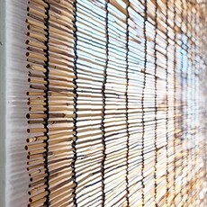 창문 햇빛 차단 실내 인테리어 대나무 발 원목 가리개 열처리 탄화 가공 통풍