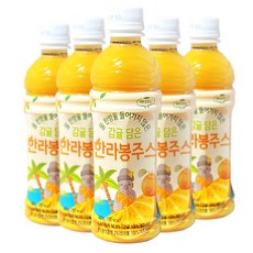 감귤 담은 한라봉 주스 제주산 NFC 착즙주스 어린이간식 학교간식 교회간식, 6개, 340ml