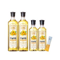 해표 카놀라유 900ml x 2개 + 카놀라유 500ml x 2개, 1세트