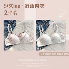 臺灣少女甜美內衣 透氣薄款 小胸聚攏顯圓 青少年調整型文胸 固定杯無鋼圈學生款蕾絲舒適無痕