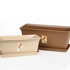 루마 가든직사각 화분 받침1호 브라운 실내화분받침