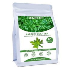 TEARELAE - Soursop 잎차 1.5g x 50개 100% 순수 사워솝 그라비올라 잎 티백 원산지 태국 소화 및 풍부한 영양소 지원, 파슬리 티, 60개 (1팩), 1