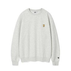 와키윌리 WACKY WILLY 시그니처 키키 와펜 맨투맨 라이트그레이