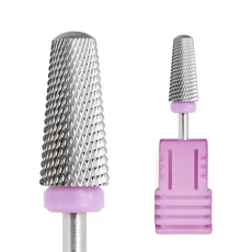 5in 1 텅스텐 강철 네일 드릴 비트 전기 용 밀링 커터 매니큐어 기계 파일 액세서리, 01 보라색