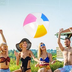 가벼운 워터파크 비치볼 해변 수영장 물놀이공 물놀이장난감 비치볼캡 어린이튜브 비치용품 투명공, 축구공