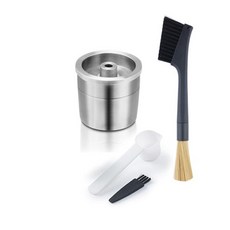 재사용 가능한 스테인레스 스틸 필터 커피 머신 캡슐 ILLY이탈리아 커피 머신 적용 가능, 03 Single MetalillyCaps, 1개