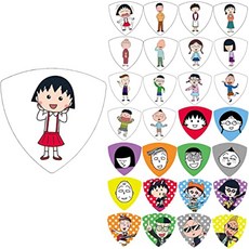 正版櫻桃小丸子吉他彈片系列，日本動畫監制，全29種可愛圖案套裝，演奏更富個性, 1個