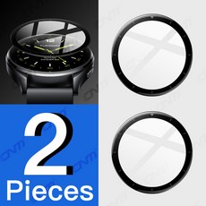 호환 Xiaomi Mi Watch 2용 화면 보호 필름 - 풀 커버 유연한 긁힘 방지 보호 필름 액세서리유리 아님, Xiaomi Watch 2, [00] 2 Pcs
