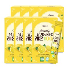 미쁨생활건강 유기농 레몬즙 NFC 100% 레몬수 스틱, 280g, 8개