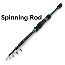 釣魚名人 直柄槍柄收縮路亞竿 碳素黑魚釣魚竿, 直柄竿,1.8