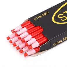 휴보그 채점용 종이말이 펜슬, 12개, 빨강