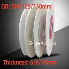 1pcs Dia.100/125/150mm 초박형 3 ~ 10mm 흰색 융합 알루미나 커런덤 연삭기 연마 휠 연마 액세서리, 02 125x10x32mm 240grit
