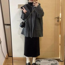 임부복 하객룩 빅사이즈 간절기 오피스룩 롱 정장 임산부원피스 슬림 긴팔 결혼식