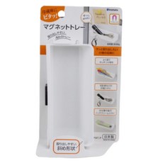 일본 자석 부착식 멀티 트레이 가로형 슬림 수납함, 1개, 화이트