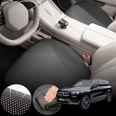 벤츠 GLS500 X167 (M278) 차량용 초슬림 통풍 시트 커버 블랙 2개 세트