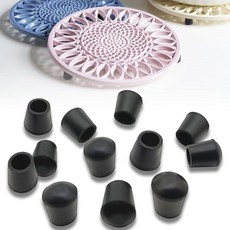 ECLATIS 8/12피스 삼발이 고무 페그/발 삼발이용 교체용 발 금속 공예가 및 기타 12개 292560, ECLATIS 8/12피스 삼발이 고무 페그/발, 삼발