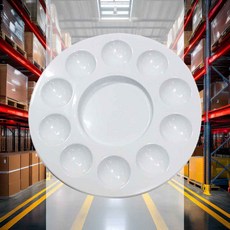 원형빠레트 대 10홈 수채화팔레트 프라스틱파렛트 아크릴팔레트 플라스틱파렛트 휴대용물감팔레트 플라스틱파레트