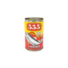 555 Sardines Hot 555 사딘스 토마토 핫 매운맛 레드, 1개