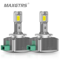MAXGTRS D3S LED 헤드라이트 HID D1S D2S D4S D5S D8S D1R D2R D3R 터보 LED 24000LM 양면 CSP 칩 6500K 흰, 2)D5S
