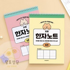 35매 5칸 한문필사 손글씨노트 한자쓰기노트 한자공부노트, 핑크