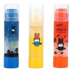 MIFFY 米菲兔 口紅膠 固體膠 果凍膠 筆狀口紅膠 筆型固體膠 膠水, 1個, 米菲口紅膠-3色隨機, 8g