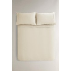 zara 자라 퍼케일 코튼 이불 커버(300수) - 크림 124848, 싱글