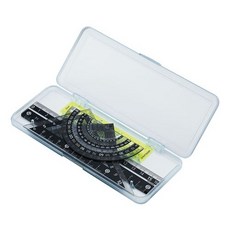 KUTSUWA度量尺組-附收納盒(黑)KB031, 1個, 黑