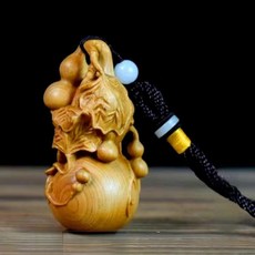 崖柏木 祥龍葫蘆掛件, 多子多福