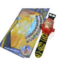 寶貝玩具屋 3D面具燈光投影電子錶 聖誕節送禮 掀蓋式投影手錶