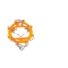 10齒防滑鞋套 釘鞋套 雪地登山必備 戶外冰爪 增強抓地力 防止滑倒 一拉即穿, 1隻