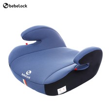 bebelock兒童安全座椅增高墊3-12歲isofix便攜簡易汽車寶寶坐墊棉, 1個, 波斯藍-安全帶款:1個