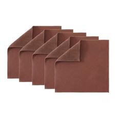 청소용 수건 커피숍 및 티숍용 특수 수건 다용도 청소용 수건 30X30cm, 5개, 갈색