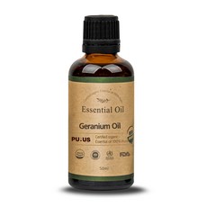 퓨어스 아로마 제라늄 에센셜오일 50ml USD 유기농 인증, 상세페이지 참조
