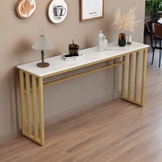 YAPOGI 모던 콘솔 현관 테이블 화장대 엔틱 복도 거실 장식장, 화이트 A 100×30×80cm