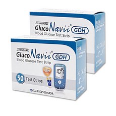 에스디바이오센서 스탠다드 글루코나비 GDH 혈당측정검사지, 2개, 50개입
