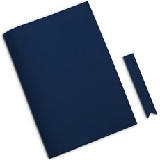 Soymix Lovesome 皮革書套 L + 書籤隨機發貨, 海軍藍, 1套