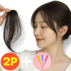 재이로이 옆머리 가발 한쌍, 1개, 다크브라운