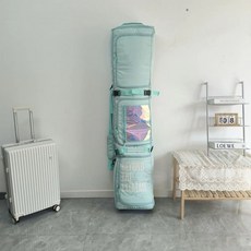 可開發票大容量滑雪闆滑雪包帶輪獨立三倉位包帶輪幹濕分離大容量戶外滑雪 滑雪闆袋 滑雪裝備 雪闆袋 滑闆包 滑雪闆包, 天藍色160【帶輪可調節】, 1個