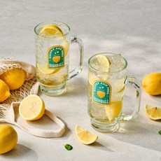 글라스락 하이볼 머그 레몬소다 540mL 2P 세트