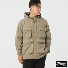 StruggleGear SXG-防潑水連帽外套2.0版 卡其色 多口袋設計