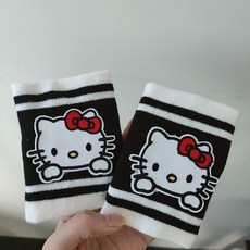 嗨購 KT貓咪護腕 網紅暗黑系運動手腕帶 少女心健身防扭傷手指套, kt護腕1只, 1個