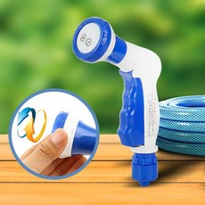 스프레이건 세차 베란다청소 분사기 물호스 고압 물분사기 호스 편사 관수 릴 정원 고무 실리콘 dew+6077PW