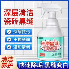 房屋大升值 浴室磁磚清潔劑，高效去除黑霉、清潔磁磚縫隙、適用大理石地磚, 1個, 500ml