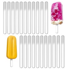 11.4cm4.5인치 아크릴 스틱 30개 재사용 가능한 아이스크림 스틱 케이크 몰드 미니 홈메이드 아이스크림 케이크 디저트 DIY 아트용투명161549, 11.4cm4.5인치 아크릴 스틱 30개, 재사용 가능