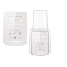 新款便攜家用暖奶器嬰兒奶瓶加熱消毒智能恆溫多功能溫奶器, 美規110V, 白色(英文版)