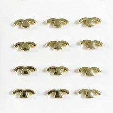 전화 액세서리 멋진 귀걸이 목걸이 참새 하프 체인 반려동물 제작 비즈 Y2K 펜 CC 쥬얼리 DIY 바다 비즈 장식, Gold Effect, 9x24mm 10Pcs