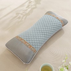 만자천홍 경추 메밀베개 냉감 목베개, 블루